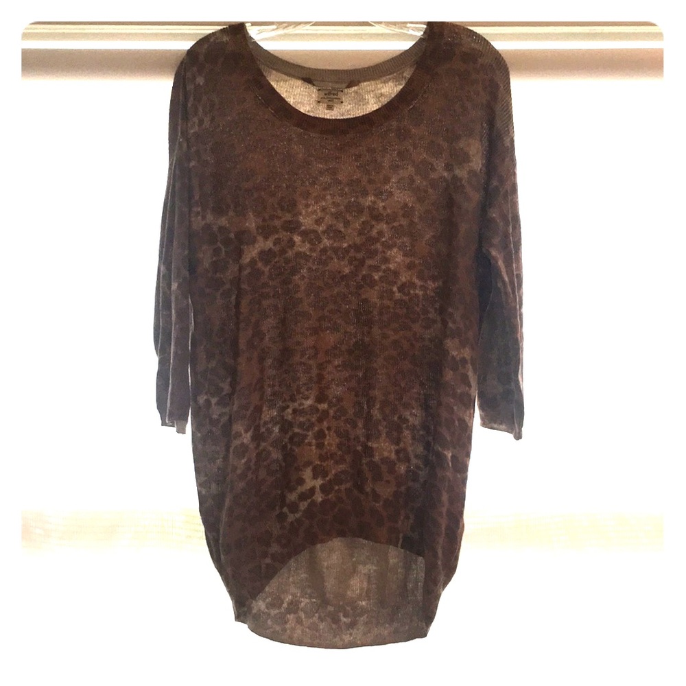 Aritzia Wilfred Leopard Print Sweater